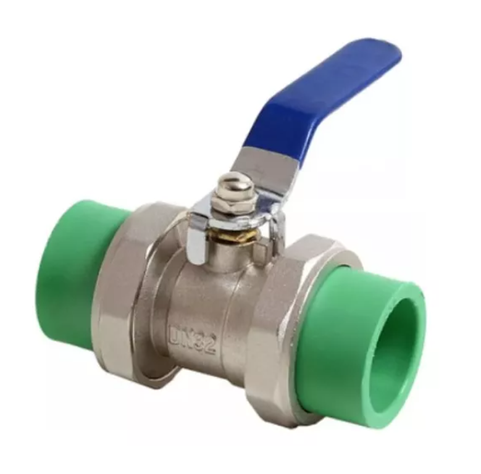 Llave Válvula Ppr Unión Americana 32 Mm Metálica-0