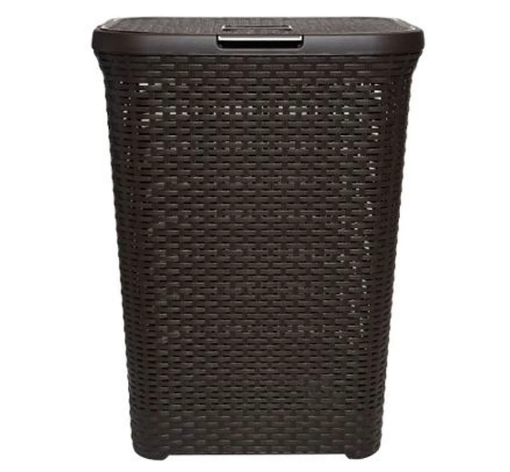 Cesto Canasto Para Ropa Rattan 60 Litros Con Tapa - Marrón-0