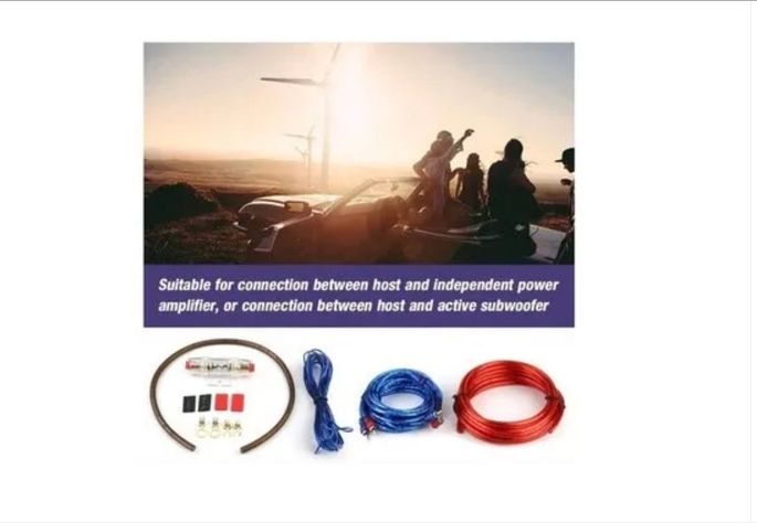 Kit Cables Para Amplificador Subwoofer 1500w Auto -4