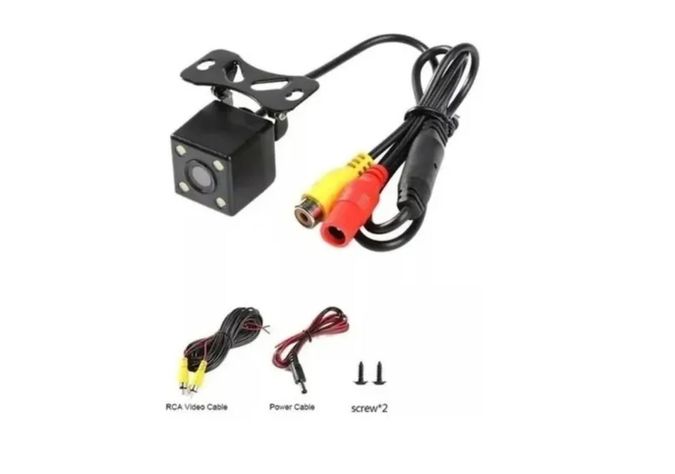 Camara De Reversa Universal Con 4 Led Vision Nocturna Hd-1