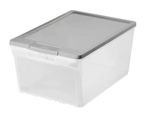 Caja Organizadora Zapatera Con Tapa Y Puerta Frontal 15 Lts-0