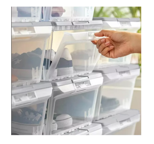 Caja Organizadora Zapatera Con Tapa Y Puerta Frontal 15 Lts-1
