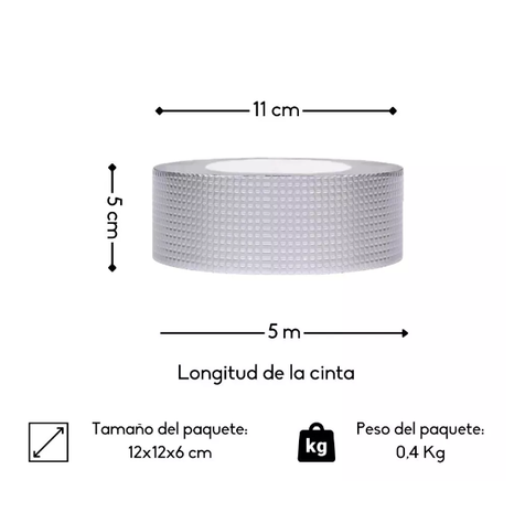 Adhesivo Cinta Tapagoteras Térmica 5cm X 5m-1