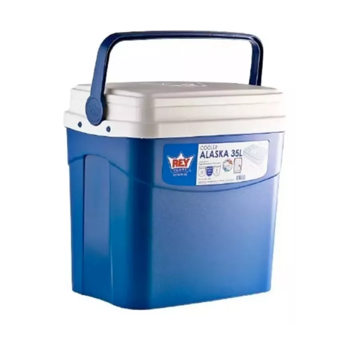 Cooler Nevera Caba Hielera Portátil 35 Litros Azul/Azul-0