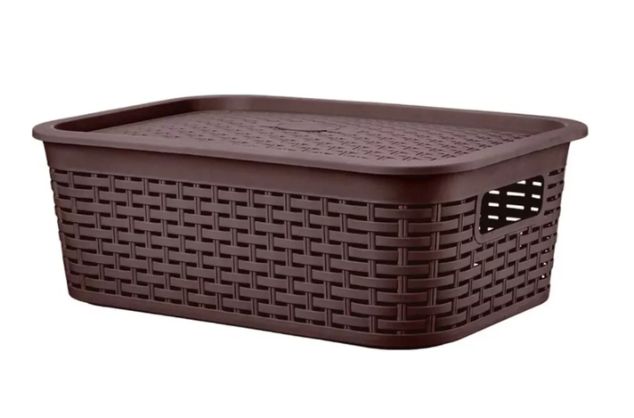 Caja Organizadora Canastilla Ratán 13 Lt.-0