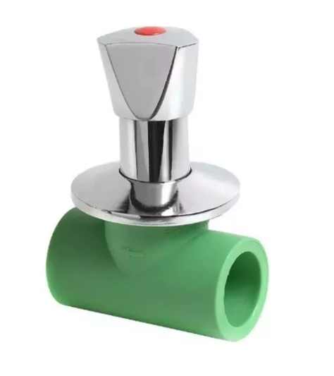 Llave De Paso Ppr Campana Cromada 32mm -0