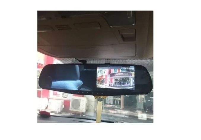 Espejo Retrovisor Con Camara Frontal + Camara Retroceso Hd-5