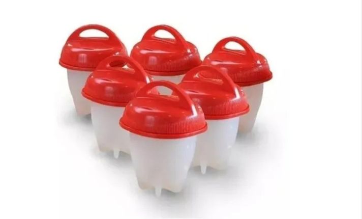 Set 6 Hervidor De Huevos De Silicone Para Cocina Sin Bpa-1