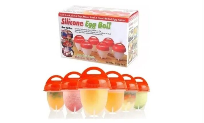 Set 6 Hervidor De Huevos De Silicone Para Cocina Sin Bpa-0