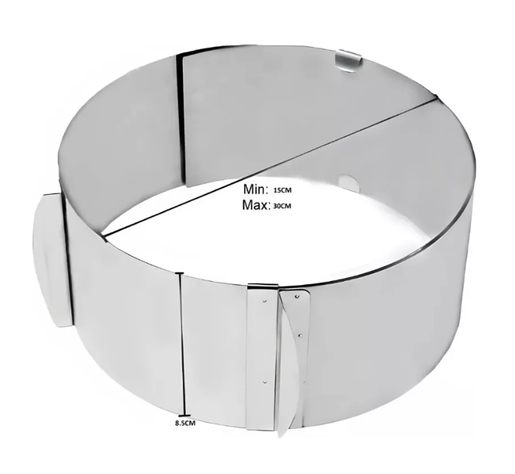 Molde De Torta Moldes Para Tortas Anillo Redondo Ajustable-2