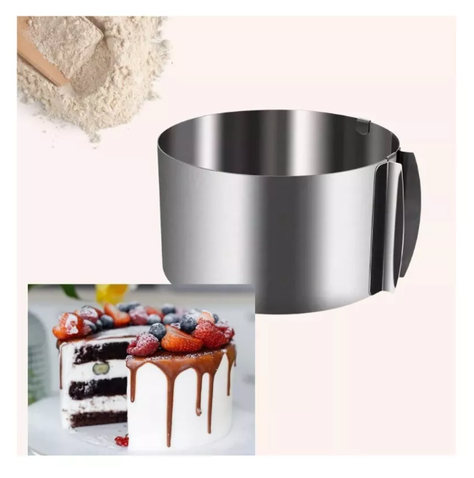 Molde De Torta Moldes Para Tortas Anillo Redondo Ajustable-4