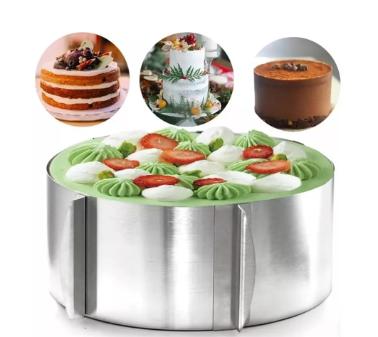 Molde De Torta Moldes Para Tortas Anillo Redondo Ajustable-5