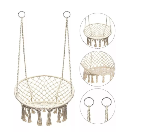Silla Hamaca Colgante Columpio Terraza Jardin-1