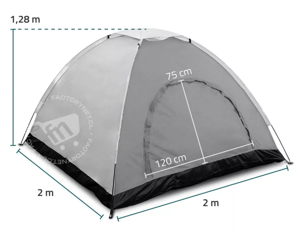 Carpa Camping 4 Personas Facil Armado-5