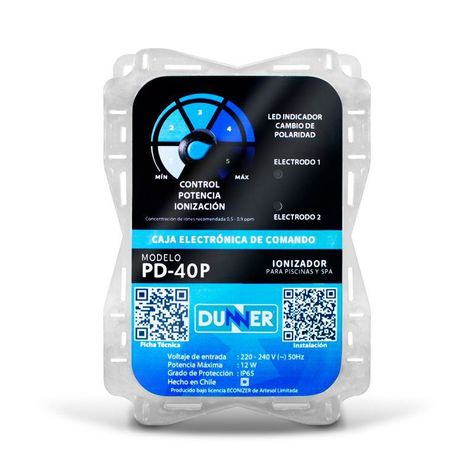 Sistema de Desinfección para Piscinas, hasta 40m3; Dunner-0