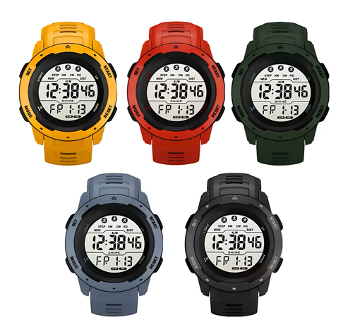 Reloj Digital Sport Y Casual Hombre Y Mujer Con Luz Y Alarma-0