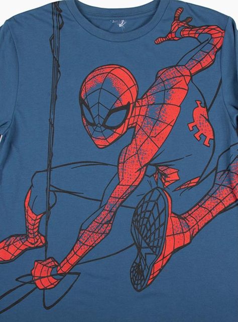 Polera Spiderman Color Azul Manga Larga Talla 14-2