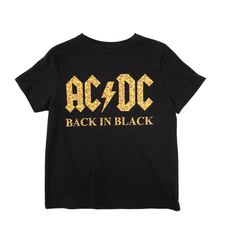 Polera AC/DC Talla L mujer original-0