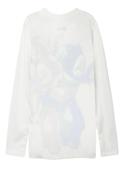 Polera Stitch Manga Larga Talla 10 Disney-1