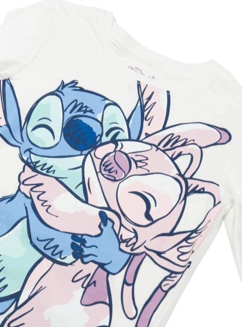 Polera Stitch Manga Larga Talla 10 Disney-2