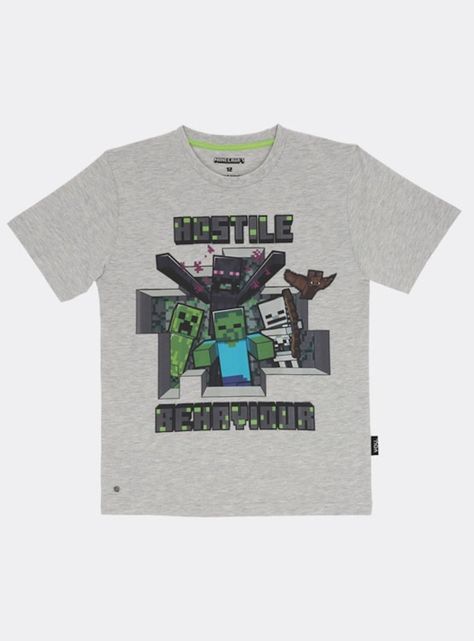 Polera Talla 12 diseño Minecraft-0