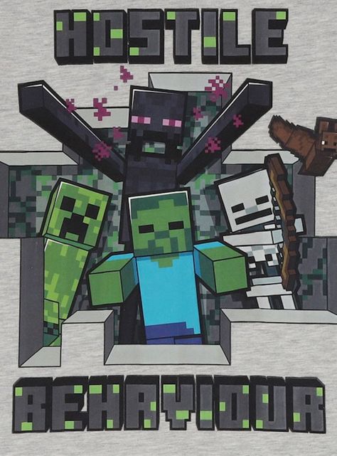 Polera Talla 12 diseño Minecraft-1