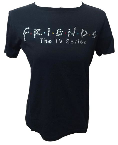 Polera Friends con aplicaciones-1