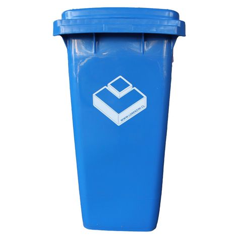 Contenedor Basurero 120 Lts Azul con Tapa/rueda-1