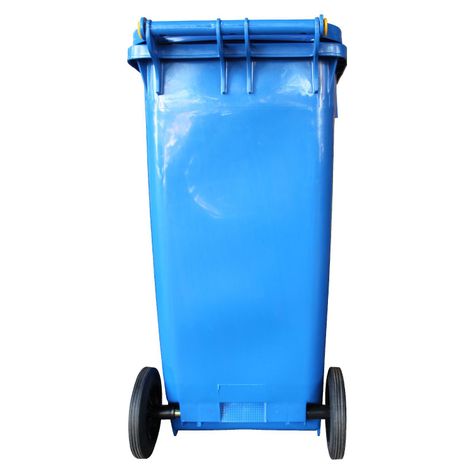 Contenedor Basurero 120 Lts Azul con Tapa/rueda-4