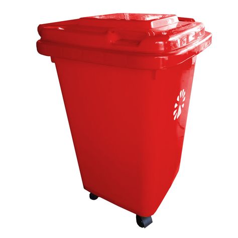 Basurero frankfurt 50lt c/tapa rojo lorenzini-1