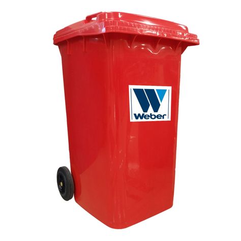 Basurero weber 240 lt rojo-0