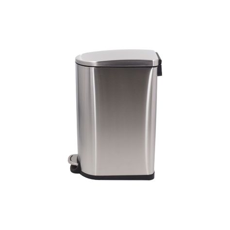 Basurero con pedal side 40Lt Acero Inox-1