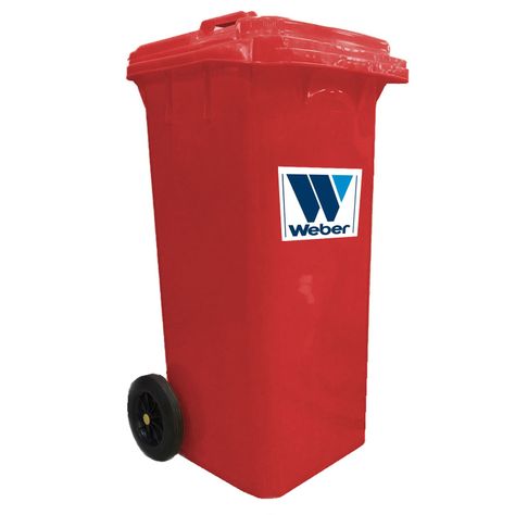 Basurero weber 120 lt rojo-0