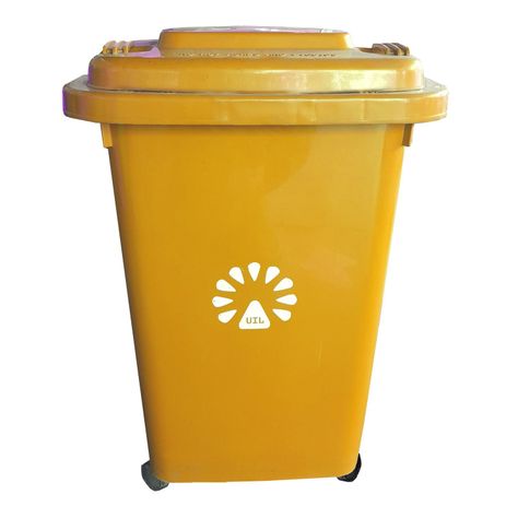 Basurero frankfurt 50lt c/tapa amarillo lorenzini-1