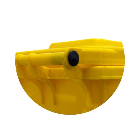 Contenedor Basurero 120 Lts Amarillo con Tapa/rueda-3