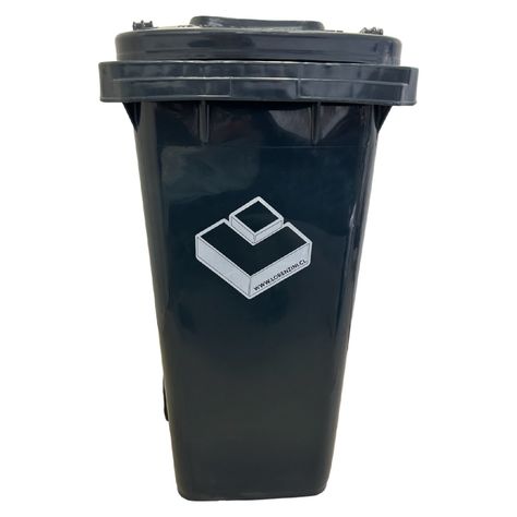 Contenedor Basurero 120 Lts Gris con Tapa/rueda-1