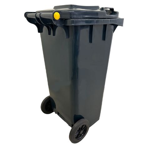 Contenedor Basurero 120 Lts Gris con Tapa/rueda-3