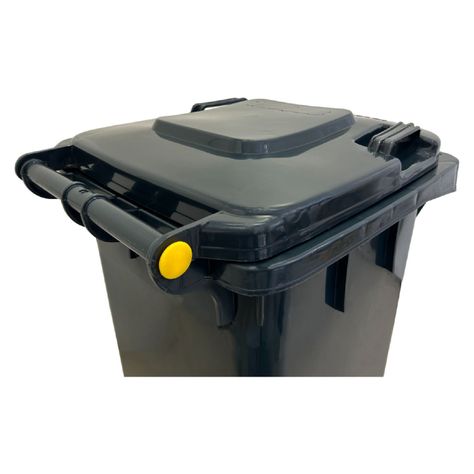 Contenedor Basurero 120 Lts Gris con Tapa/rueda-5