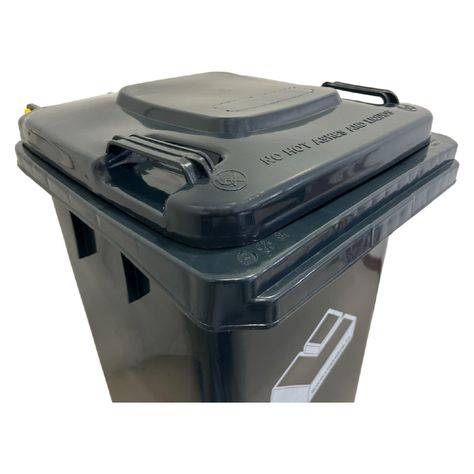 Contenedor Basurero 120 Lts Gris con Tapa/rueda-6