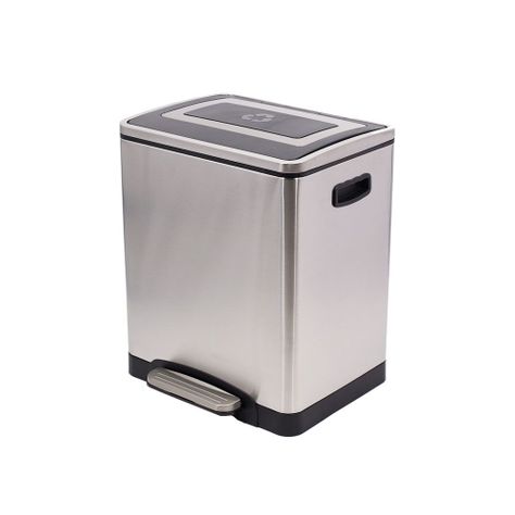 Basurero Acero Inox con pedal 2x20 L-0