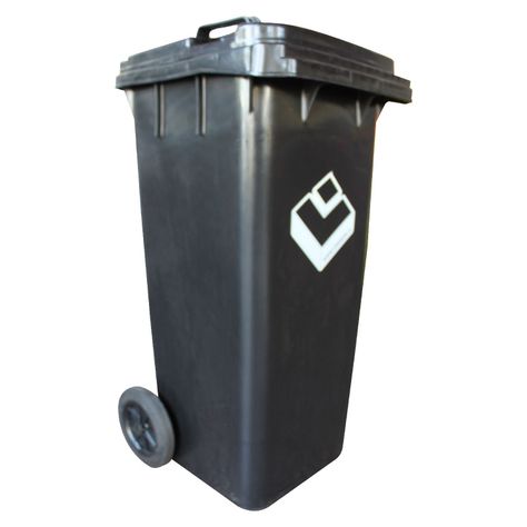 Contenedor Basurero 120 Lts Negro con Tapa/rueda-0
