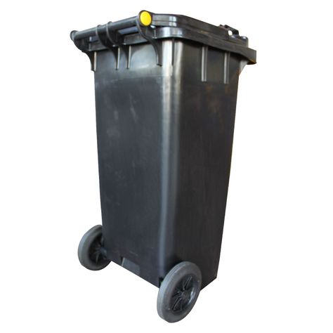 Contenedor Basurero 120 Lts Negro con Tapa/rueda-2