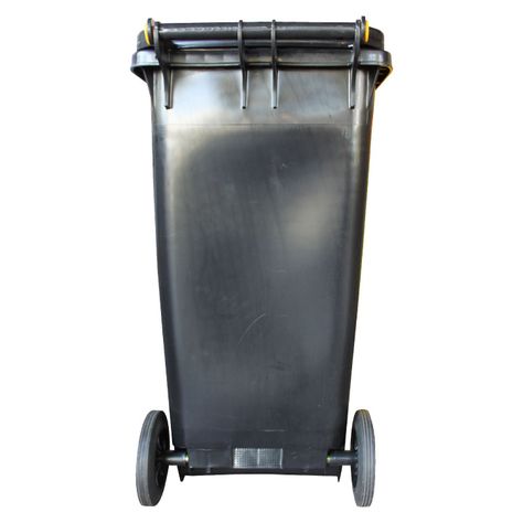 Contenedor Basurero 120 Lts Negro con Tapa/rueda-3