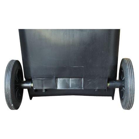 Contenedor Basurero 120 Lts Negro con Tapa/rueda-4