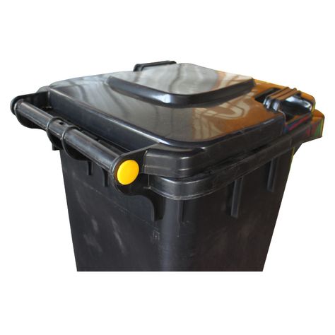 Contenedor Basurero 120 Lts Negro con Tapa/rueda-5