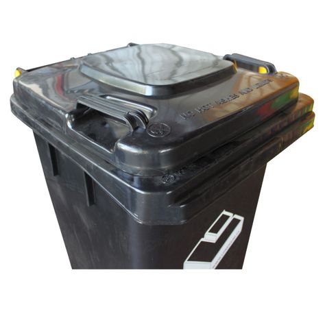 Contenedor Basurero 120 Lts Negro con Tapa/rueda-6