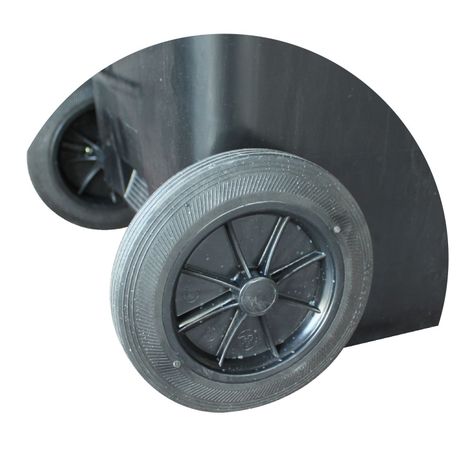 Contenedor Basurero 120 Lts Negro con Tapa/rueda-7