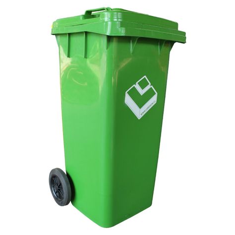 Contenedor Basurero 120 Lts Verde con Tapa/rueda-0