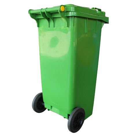 Contenedor Basurero 120 Lts Verde con Tapa/rueda-3