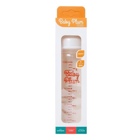 Mamadera de Vidrio BabyPlum 250ml-0